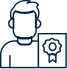aviation service banner with a man and a woman using a tablet